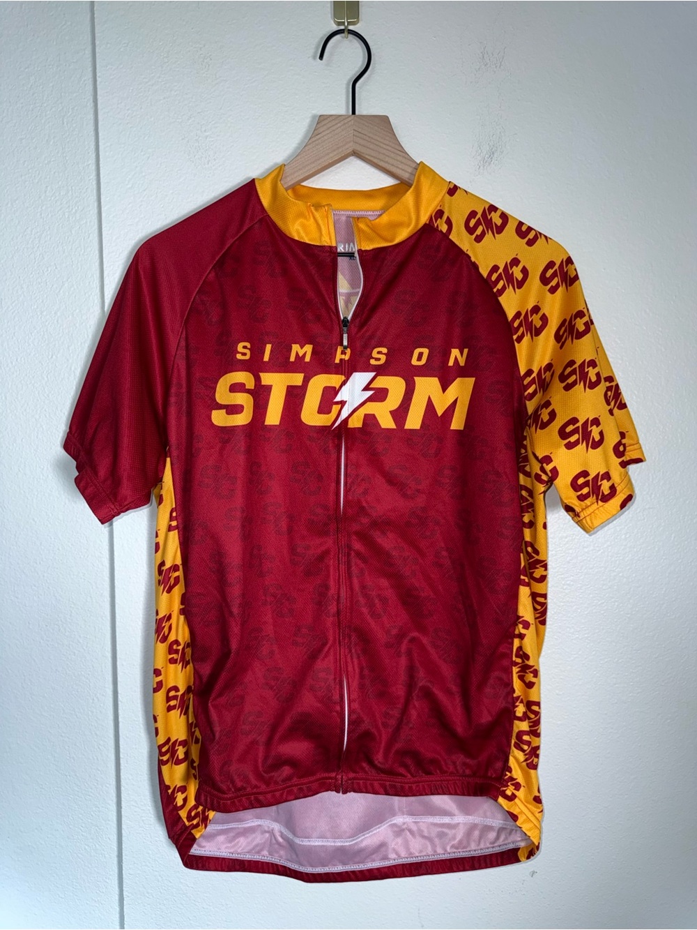 PRIMAL PRIMAL Simpson College Cycling athletic full zip biking sports jersey XL